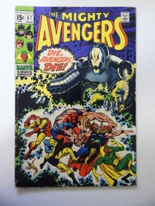 The Avengers #67 (1969) VG Condition centerfold detached at 1 staple