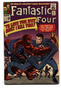 FANTASTIC FOUR #42 1965-JACK KIRBY ART-THING HUMAN TORCH-  FINE-