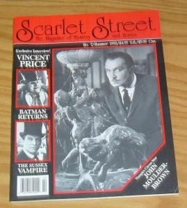 Scarlet Street #7 VF/NM vincent price interview - sussex vampire - batman return