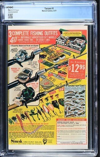 Tarzan #1 1977 Marvel Comics CGC 9.6 White Pages 008