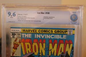 Iron Man #100 (Marvel, 1977) CBCS NM+ 9.6 White pages