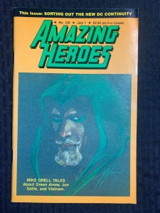 1987 AMAZING HEROES Comic Magazine #120 FN+ 6.5 Mike Grell Green Arrow