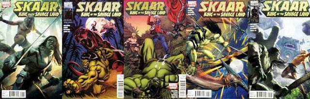 SKAAR KING OF THE SAVAGE LAND (2011) 1A,2-5  COMPLETE!