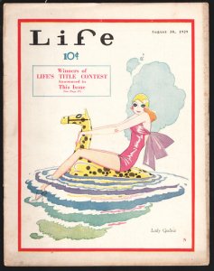 Life 5/24/1929-Lady Godiva cover-Platinum Age of comic artDr. Seuss-Nate Coll...