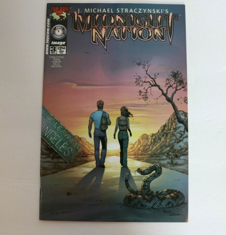 Midnight Nation #3 Dec 2000 Comic Book J Michael Straczynski Gary Frank TopCow