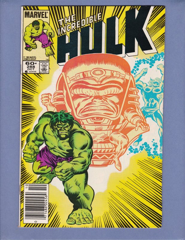 Incredible Hulk #288 FN/VF Abomination MODOK Marvel 1983