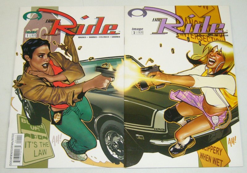 the Ride #1-2 VF/NM complete series - adam hughes - jason pearson - bad girls