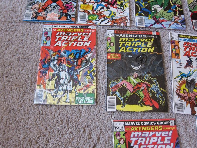 The Avengers Starring Marvel Triple Action #35-44 Run F/VF (7.0) (598J)