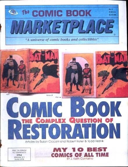 Comic Book Marketplace Fanzine #6 Comic Restoration