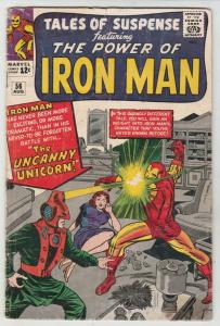 Tales of Suspense #56 (Aug-64) VG Affordable-Grade Iron Man