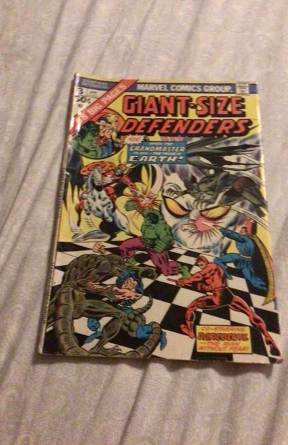 Giant-Size Defenders #3  1975 High-Grade VF 1st Korvac, Daredevil! VF Boca CERT!