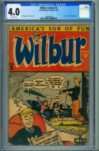 Wilbur Comics #5 -- CGC 3.0 -- First KATY KEENE -- Archie comic book -- 13968...