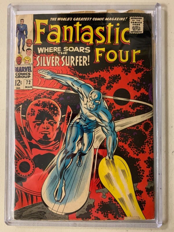 Fantastic Four #72 Marvel 1st S. (2.5 GD+) centerfold detached @ 1 staple (1968)