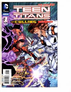 6 Teen Titans DC NEW 52 Comic Books # 0 2 3 4 5 + Annual # 1 Flash Robin J259