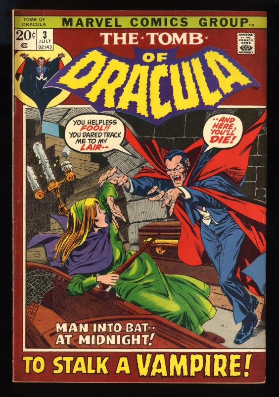 Tomb Of Dracula #3 FN- 5.5 1st Rachel Van Helsing and Inspector Chelm!