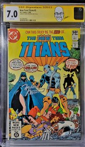 ?? New Teen Titans #2 (12/80) CGC 7.0 SS Signed by Marv Wofman ? Perez Label