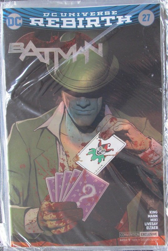 BATMAN #27 REBIRTH FOIL SDCC CONVENTION VARIANT COVER EDITION!