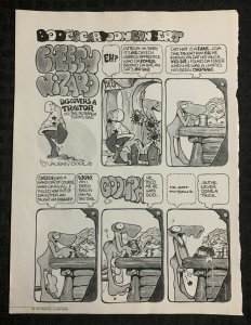 1973 CHEECH WIZARD Discovers a Traitor by Bode 8.25x11 Magazine Page FN 6.0 