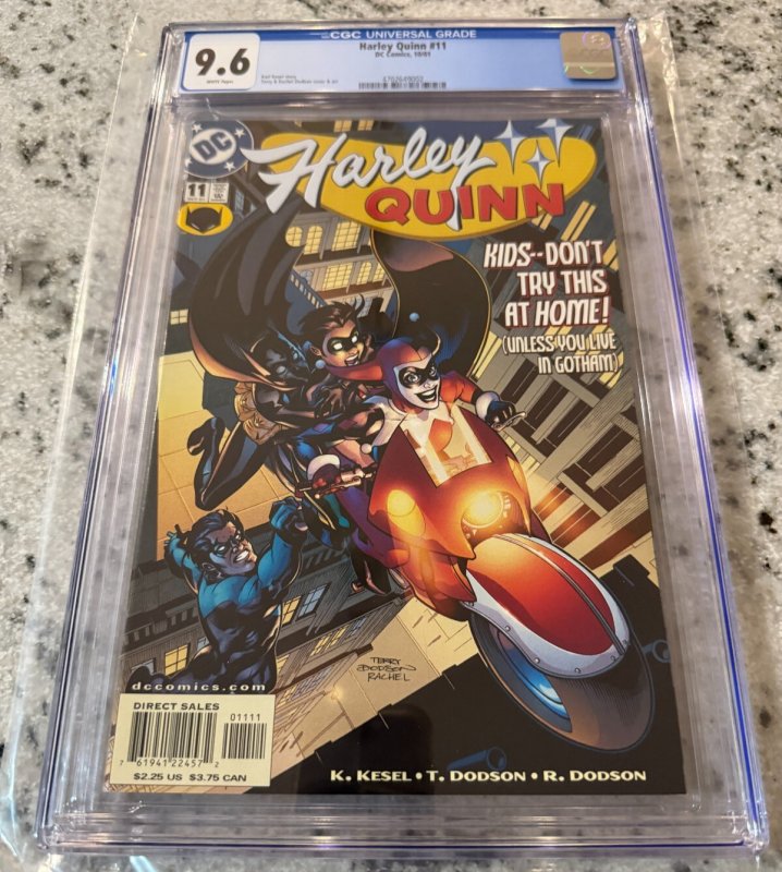 Harley Quinn # 11 CGC Graded 9.6 DC Comic Book 2001 Batman Joker Gotham JH27