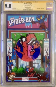 SPIDER-BOY #1  | 2024 WAITE 8-BIT VARIANT | CGC 9.8 W/INCREDIBLE COMMISSION ART