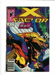 X-Factor #34 VG/FN 5.0 Newsstand Marvel Comics 1988 Archangel app.