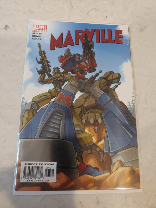 MARVILLE #1 OF 6  FOIL EDITION TRANSFORMERS COVER MARVEL