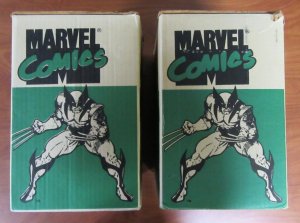 Vintage Marvel Comic Storage Box 1990 Captain America Spider-Man Wolverine