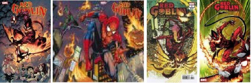 RED GOBLIN RED DEATH #1 + LIM + LUBERA + GARNEY WRAPAROUND 4 COVER VARIANT SET