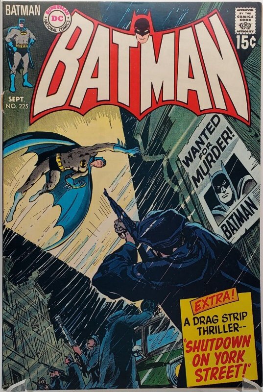 Batman #225 Denny O'Neil Irv Novick Art 1970 Neal Adams Cover VF-