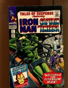 Tales Of Suspense #81 - Gene Colan Cover Art! (7.0) 1966