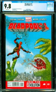 Deadpool #1 CGC Graded 9.8