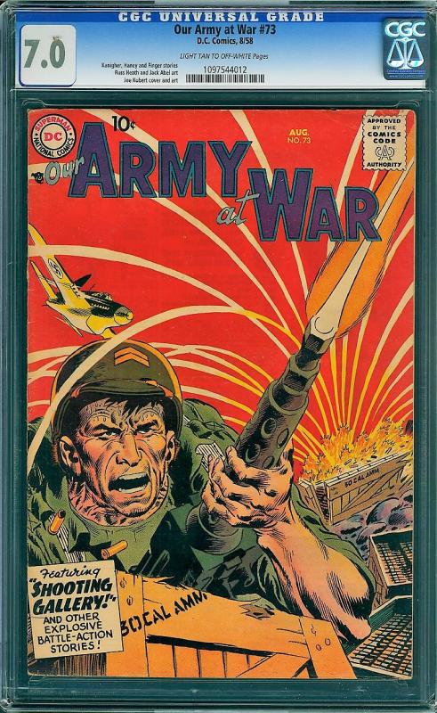 Our Army at War #73 (DC, 1958) CGC 7.0
