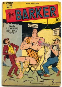 The Barker #11 1949- tattoo shop cover- Golden Age VG