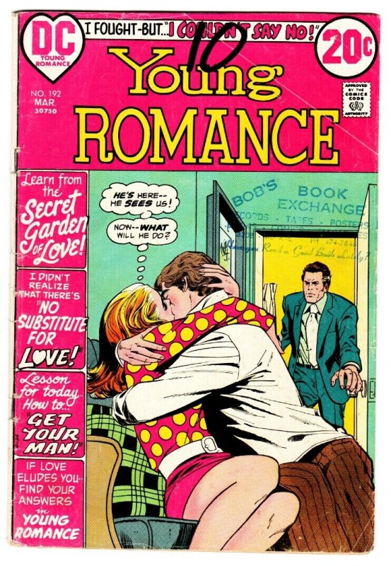 Young Romance #192 comic book 1972-DC-spicy interior art