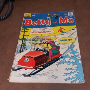 BETTY AND ME #7 archie comics 1967 DAN DECARLO ART SILVER AGE good girl classic