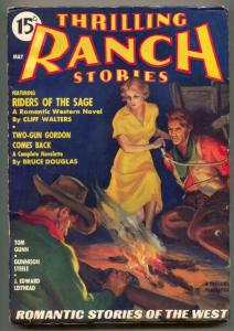 Thrilling Ranch Stories Pulp May 1936- Riders of the Sage