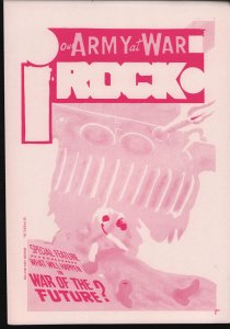 Our Army At War #240 Cover Color Proof & Separations - From Joe Kubert Archives