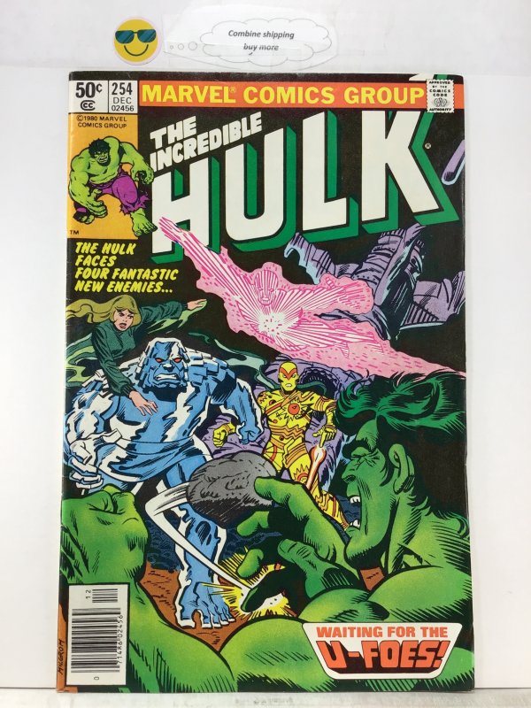 The Incredible Hulk #254 (1980) key 1st team app U -foes