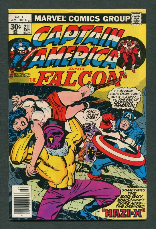 Captain America #211 (Jack Kirby) /  7.5 VFN-  / July  1977