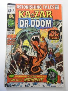 Astonishing Tales #8 FR/GD Condition 1/2 book-length cumulative spine split