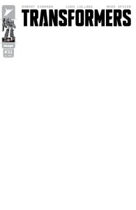 Transformers #31 Blank Variant Cover Near Mint
