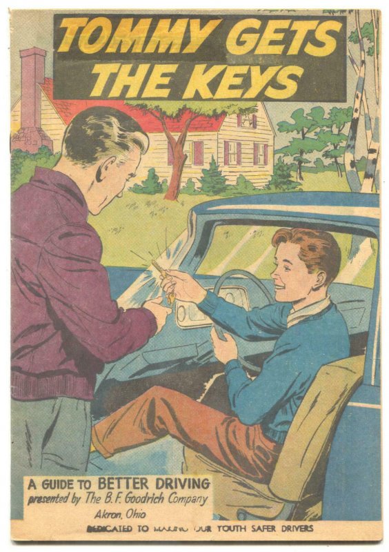 Tommy Gets The Keys 1959-BF Goodrich-safe driving promo comic-FN