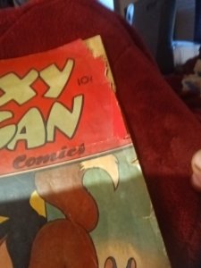 FOXY FAGAN #5 1947-DEARFIELD PUB-golden Age Funny Animal Cartoon FIREWORKS COVER