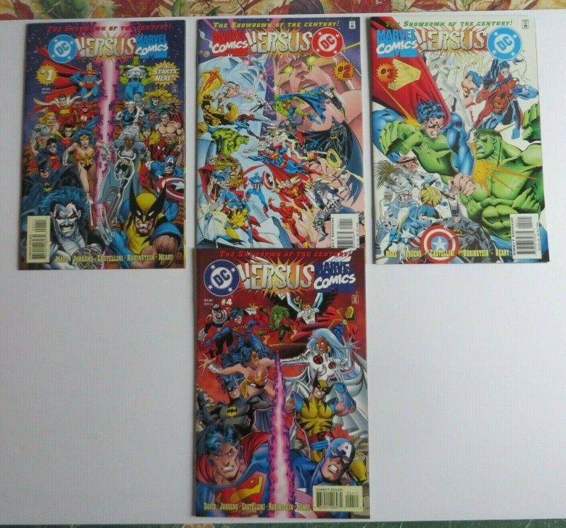 DC Versus Marvel Comics #1-4 Complete Set VF+ 1st Print Batman Spider-Man Lobo 