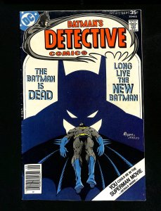 Detective Comics (1937) #472 Batman Death of Hugo Strange!