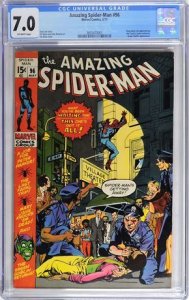 Amazing Spider-Man #96 CGC Graded 7.0