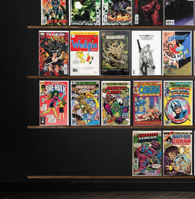 Huge Lot 130+ Comics with Captain America, Fantastic Four & More!