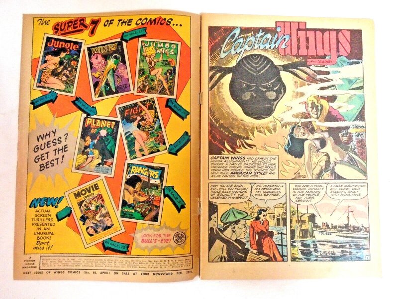 Wings Comics (Fiction House) #79fn Classic Cover