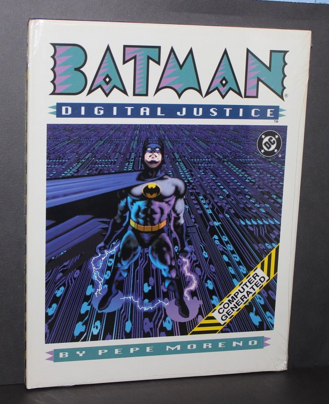 Batman Digital Justice Hardcover / MINT Original 1st Edition 1990