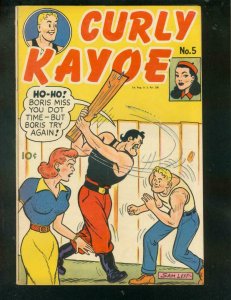 CURLY KAYOE COMICS #5-SAM LEEF-BOXING ART-PHOTO & BIO!! FN/VF